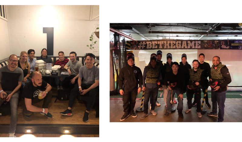 Pictures of team outings.