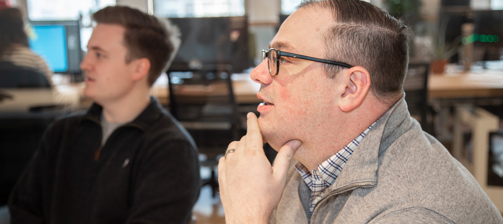 Haven Life Head of Customer Acquisition, Matt Myers, with Tyler Masterman, Business Analyst 
